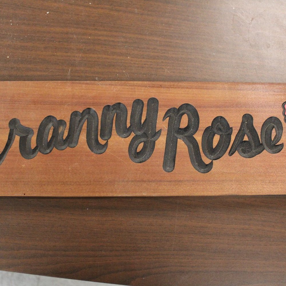 Granny Rose Wooden Plaque